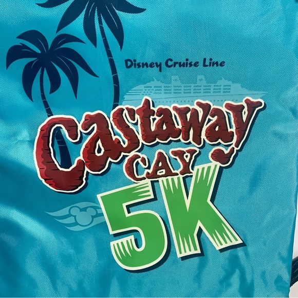 NWT. Disney Cruise Line (DCL) - Castaway Cay 5K - Drawstring Bag. - Picture 2 of 12